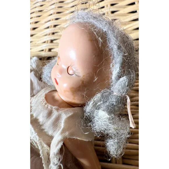 Vintage 40's Plastic Nancy Ann Story Book Doll AS IS TLC 5" - Picture 10 of 15